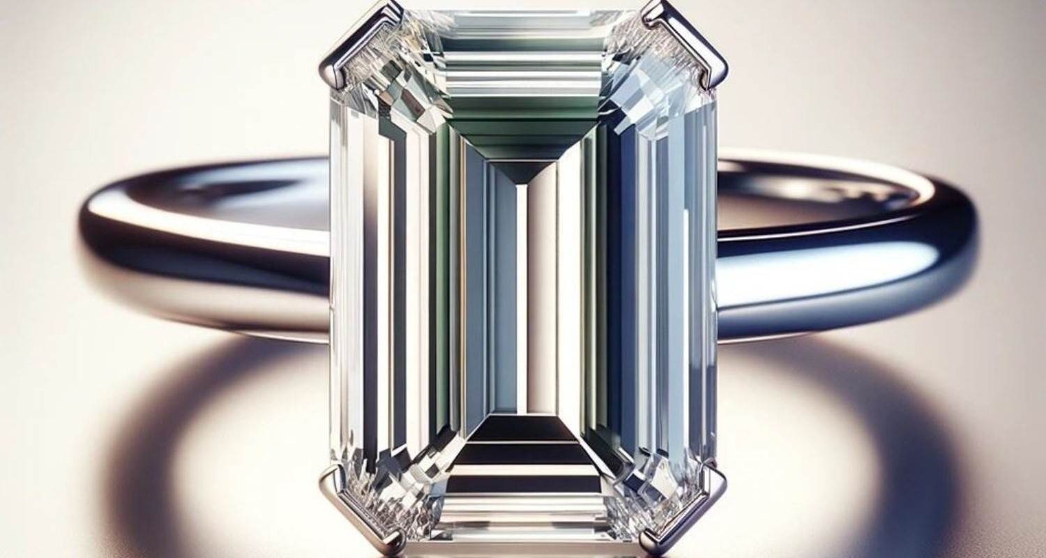 emerald cut engagement ring