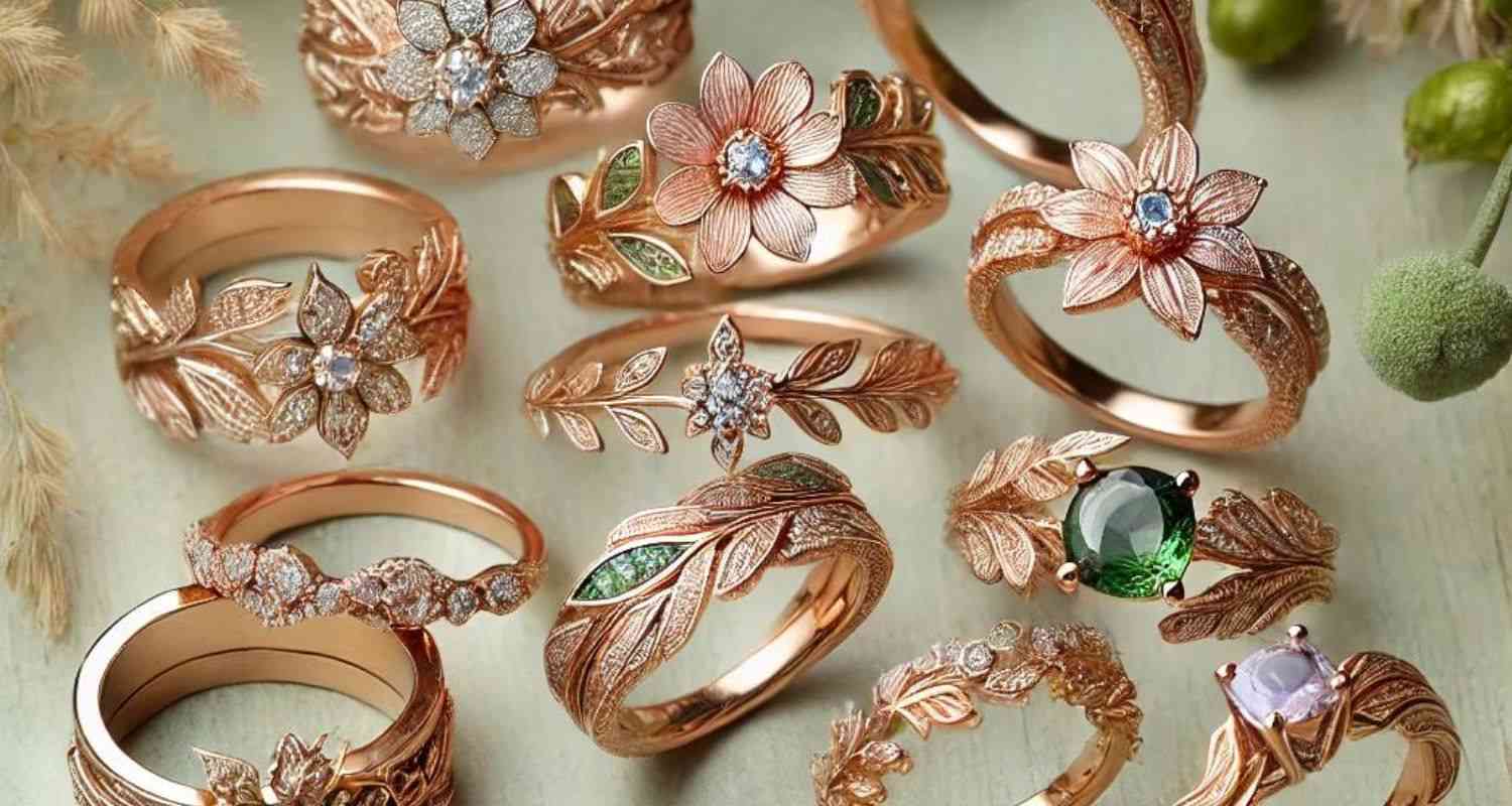 Floral Wedding Rings